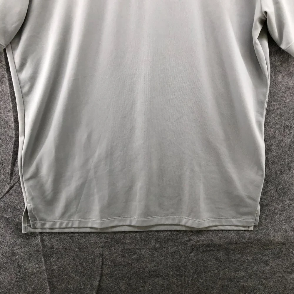 Adidas Golf Polo Shirt Mens S Light‎ Gray Short Sleeve Performance Quick Dry